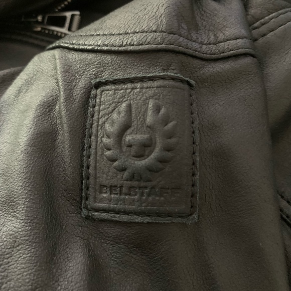 Belstaff ladies black leather jacket. Size 44 - Picture 2 of 16